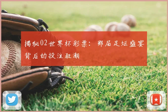 揭秘02世界杯彩票：那届足坛盛宴背后的投注狂潮