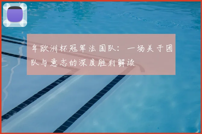 年欧洲杯冠军法国队:一场关于团队与意志的深度胜利解读